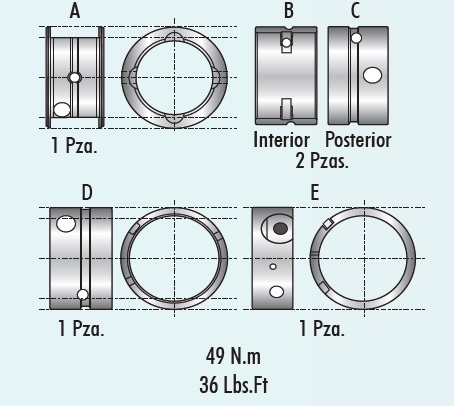 COJINETES DE BANCADA MORESA